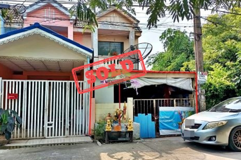 หมู่บ้านธารทอง2 วัดลาดปลาดุก ขายด่วน ทาวน์เฮ้าส์ 2 ชั้น เนื้อที่ 19 ตร.ว ทำเลดี ราคาต่อรองได้