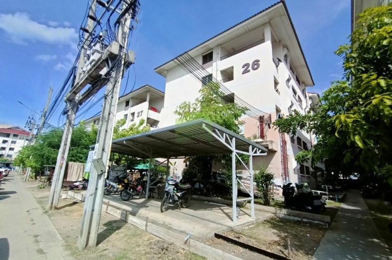 ขายห้องชุด บ้านเอื้ออาทรวัดพระเงิน 2 บางกรวย นนทบุรี ชั้น 5 เนื้อที่ 34.31 ตร.ม ทำเลดี ราคาไม่แพง