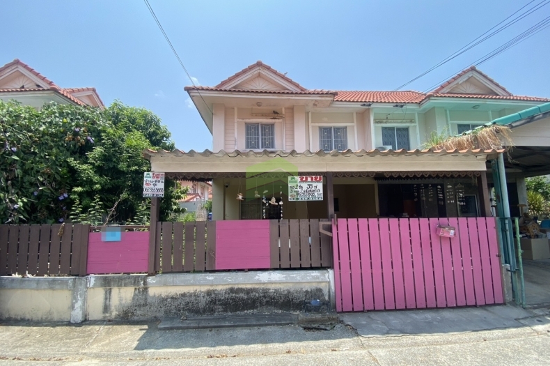 หมู่บ้าน พฤกษา 36 อ่อนนุช ลาดกระบัง ขายด่วน บ้านแฝด 2 ชั้น เนื้อที่ 35.10 ตร.ว ทำเลดี ใกล้สนามบินสุวรรณภูมิ